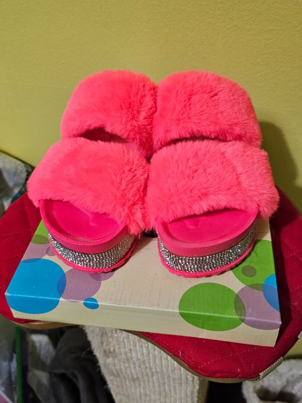 Bling slip ons